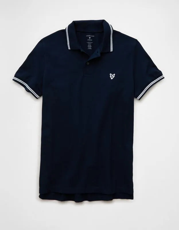 AE Slim Fit Logo Pique Polo Shirt