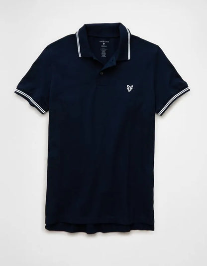 AE Slim Fit Logo Pique Polo Shirt