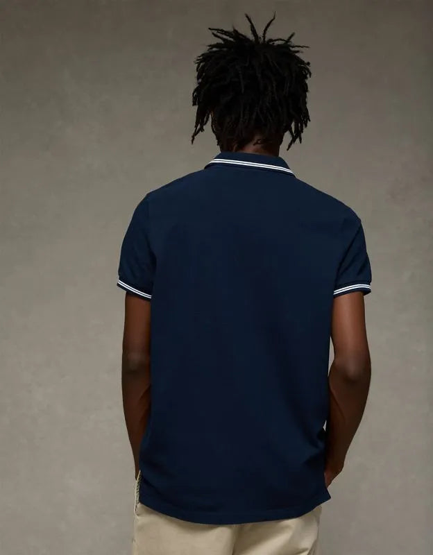 AE Slim Fit Logo Pique Polo Shirt