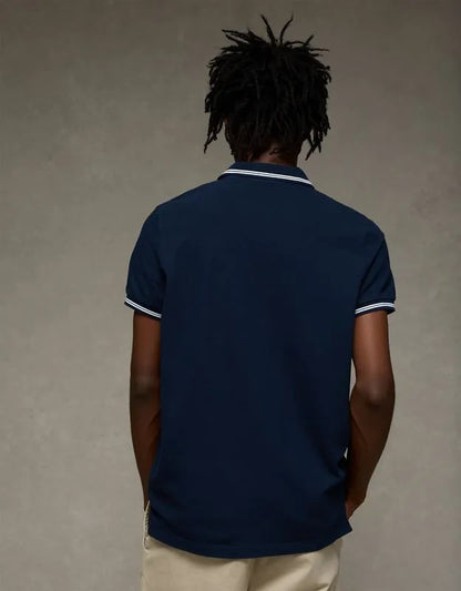 AE Slim Fit Logo Pique Polo Shirt