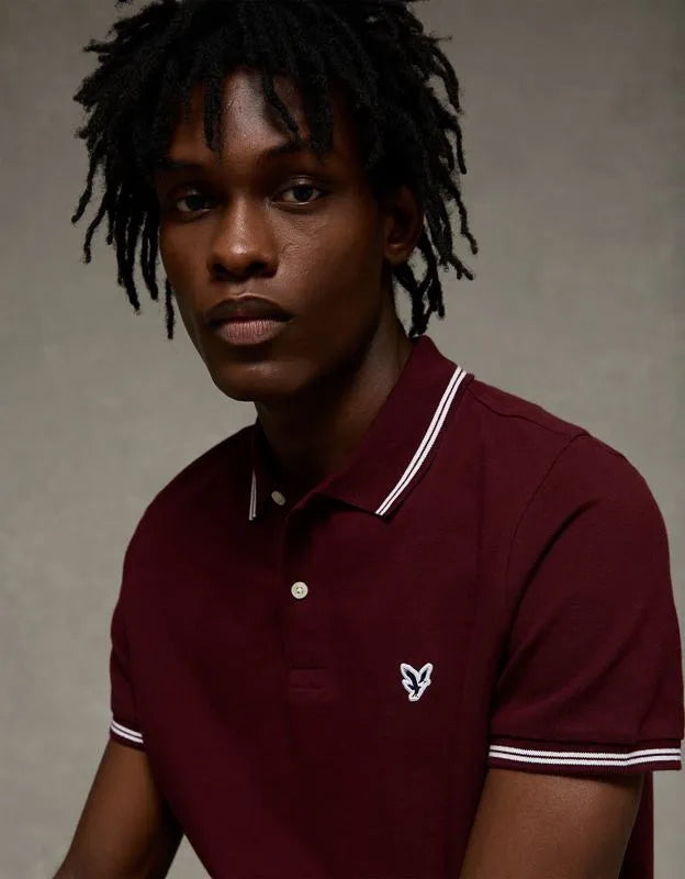 AE Slim Fit Logo Pique Polo Shirt