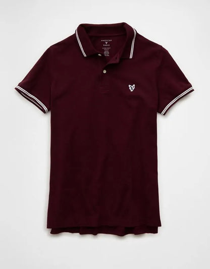 AE Slim Fit Logo Pique Polo Shirt
