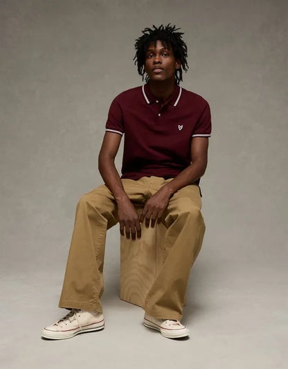 AE Slim Fit Logo Pique Polo Shirt