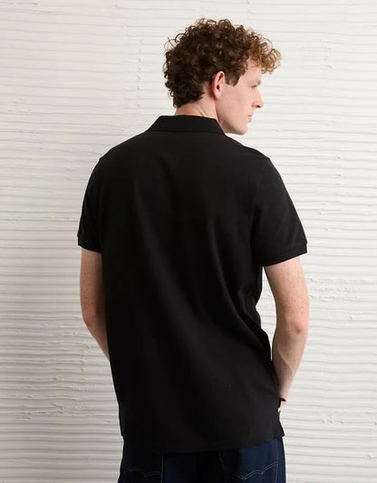 AE Slim Fit Logo Pique Polo Shirt