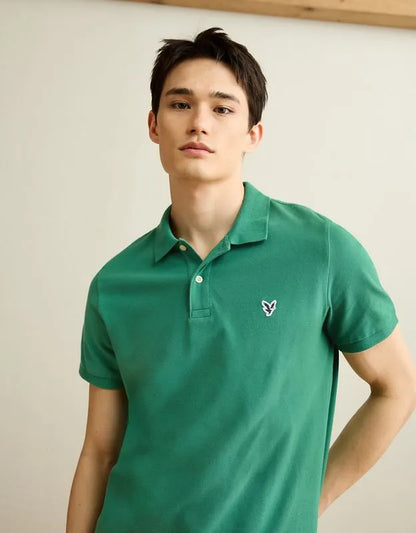 AE Slim Fit Logo Pique Polo Shirt