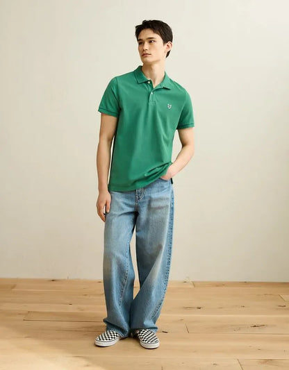 AE Slim Fit Logo Pique Polo Shirt