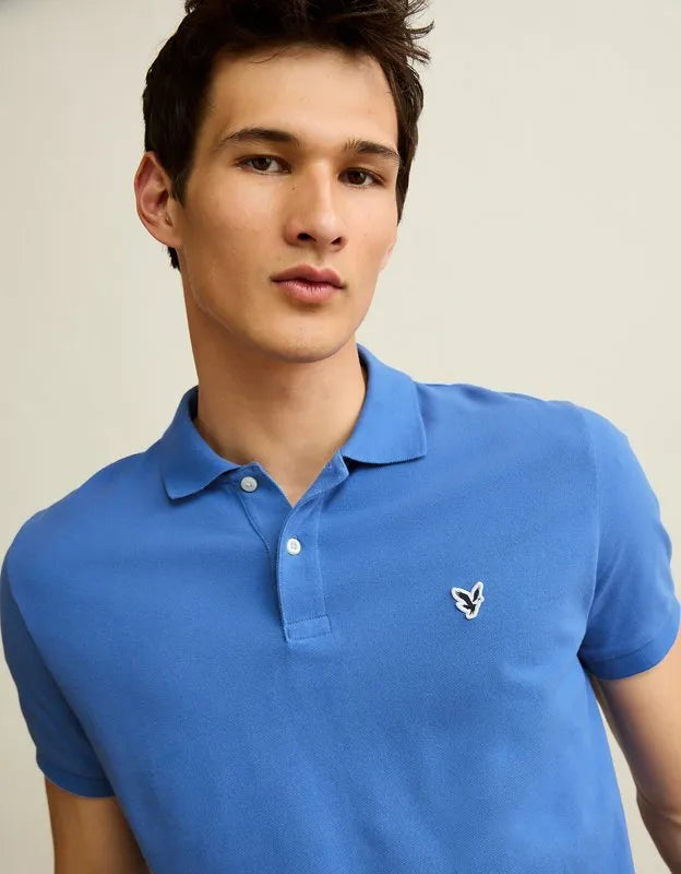 AE Slim Fit Logo Pique Polo Shirt
