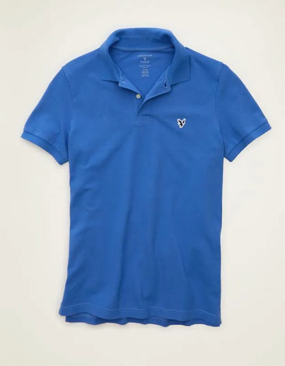AE Slim Fit Logo Pique Polo Shirt