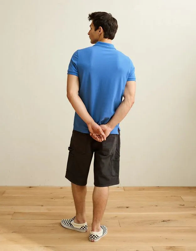AE Slim Fit Logo Pique Polo Shirt