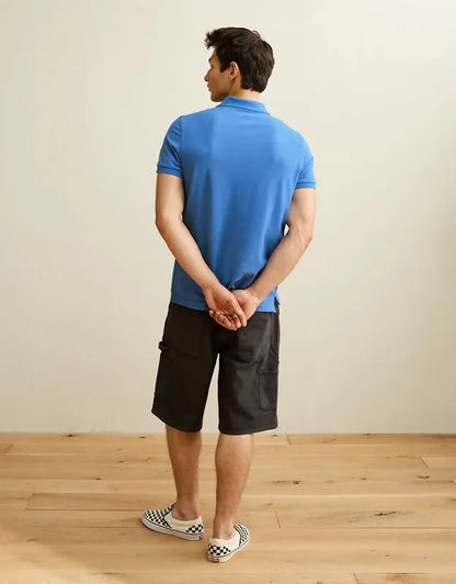 AE Slim Fit Logo Pique Polo Shirt