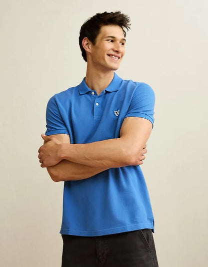 AE Slim Fit Logo Pique Polo Shirt
