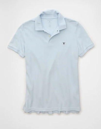 AE Slim Fit Logo Pique Polo Shirt