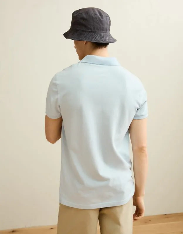 AE Slim Fit Logo Pique Polo Shirt