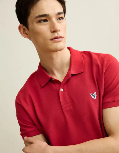 AE Slim Fit Logo Pique Polo Shirt
