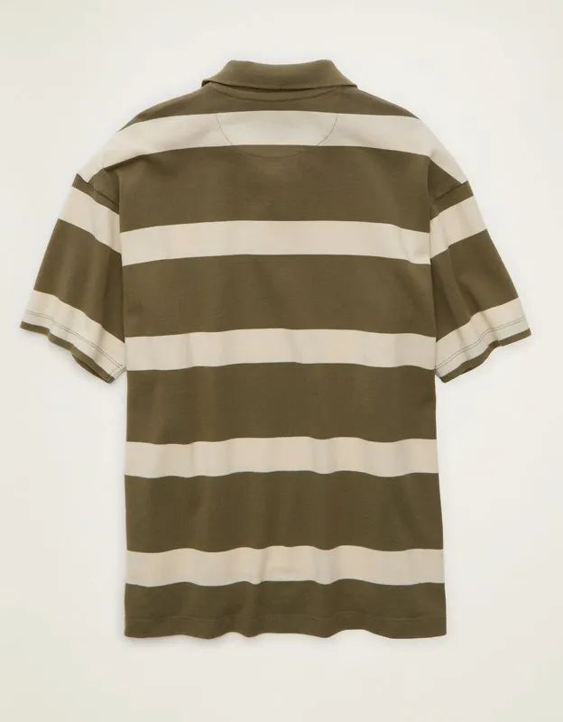 AE Boxy Fit Pique Polo Shirt