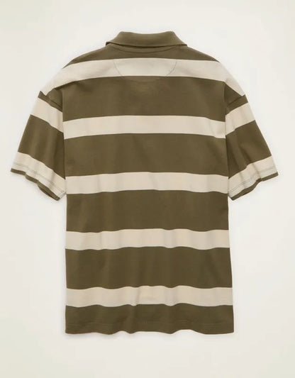 AE Boxy Fit Pique Polo Shirt