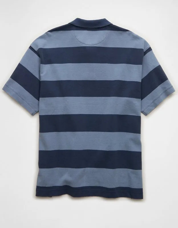 AE Boxy Fit Pique Polo Shirt