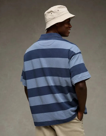 AE Boxy Fit Pique Polo Shirt