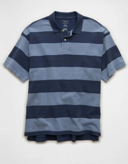 AE Boxy Fit Pique Polo Shirt