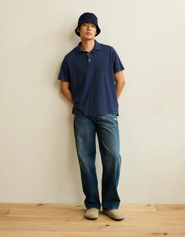 AE Standard Fit Lightweight Polo Shirt