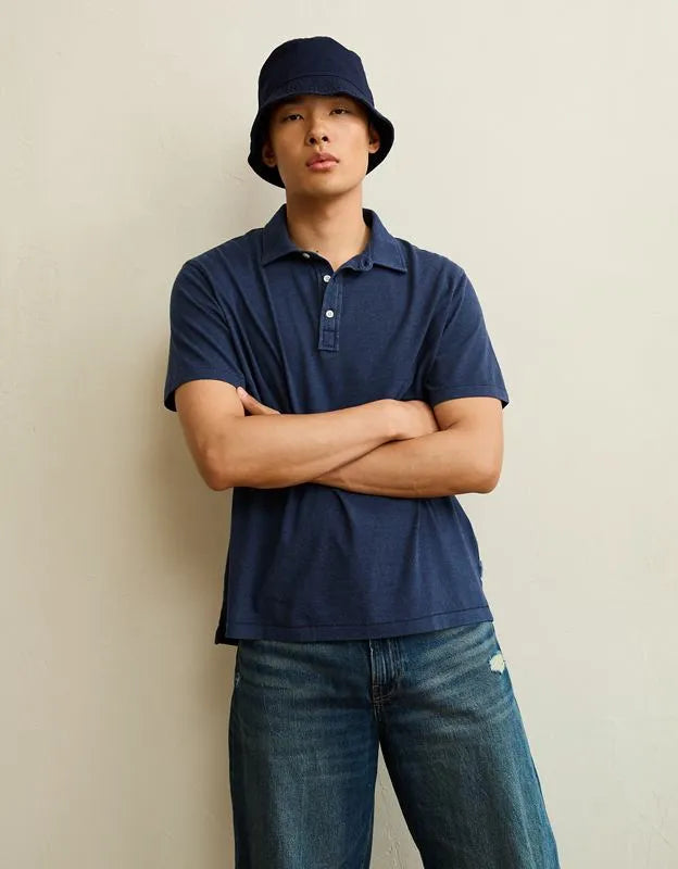 AE Standard Fit Lightweight Polo Shirt