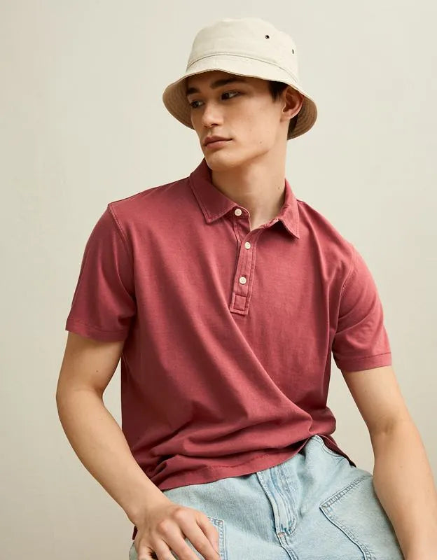 AE Standard Fit Lightweight Polo Shirt