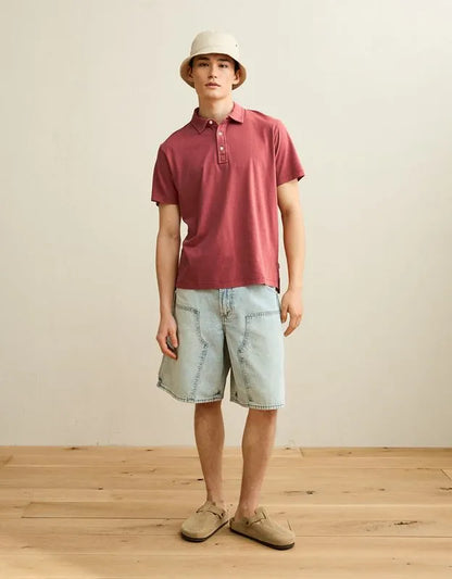 AE Standard Fit Lightweight Polo Shirt