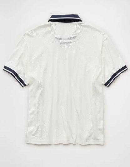 AE Boxy Mesh Polo Shirt