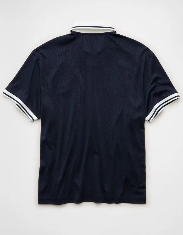 AE Boxy Mesh Polo Shirt