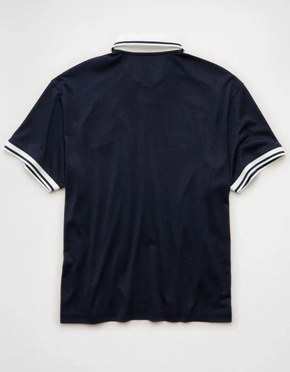 AE Boxy Mesh Polo Shirt
