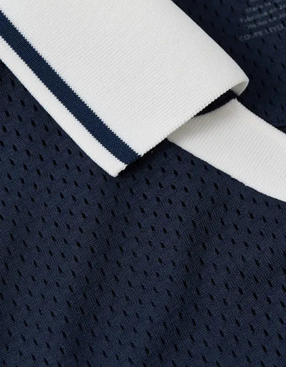AE Boxy Mesh Polo Shirt