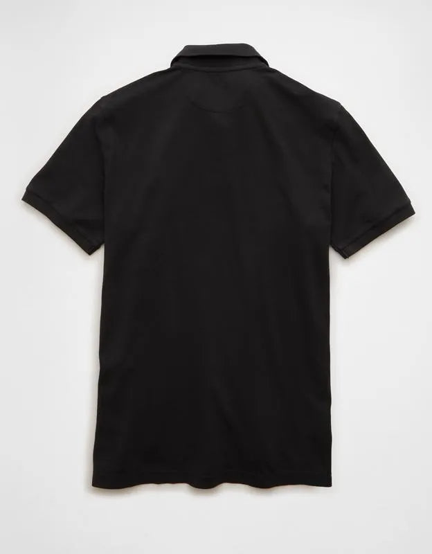 AE Standard Fit Lived-In Pique Polo Shirt