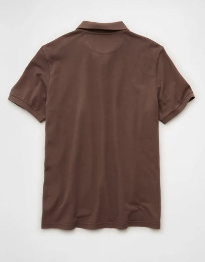 AE Standard Fit Lived-In Pique Polo Shirt