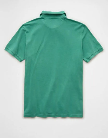 AE Standard Fit Lived-In Pique Polo Shirt