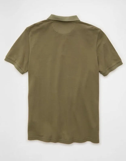 AE Standard Fit Lived-In Pique Polo Shirt