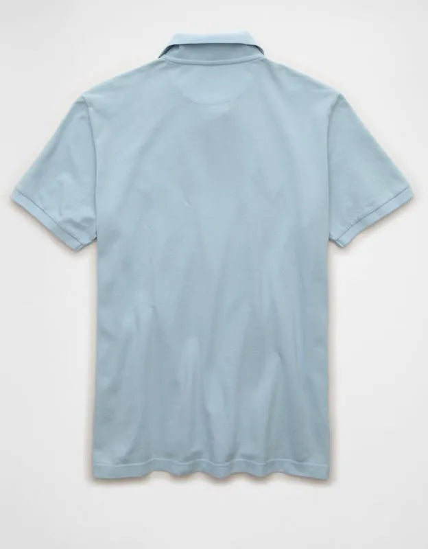 AE Standard Fit Lived-In Pique Polo Shirt