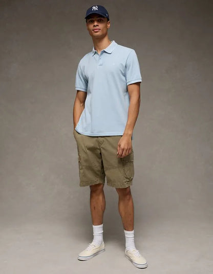 AE Standard Fit Lived-In Pique Polo Shirt