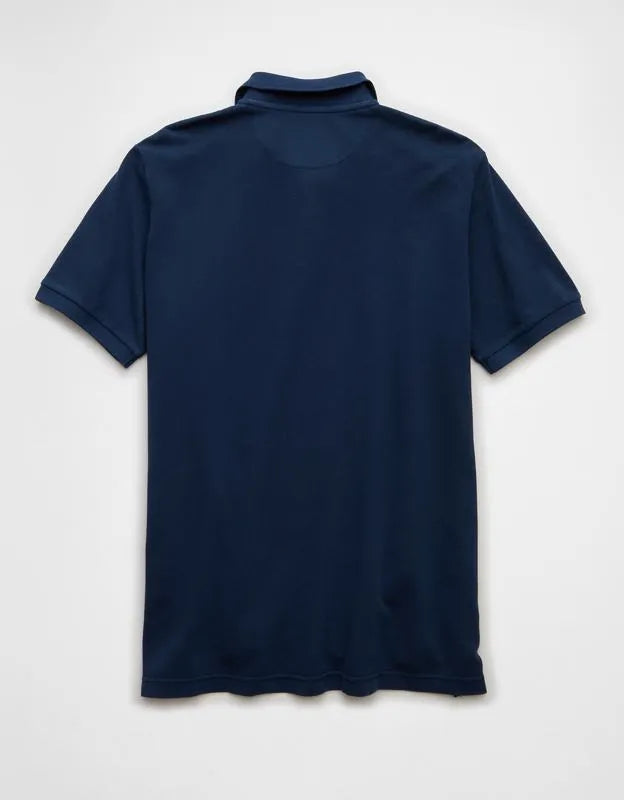 AE Standard Fit Lived-In Pique Polo Shirt