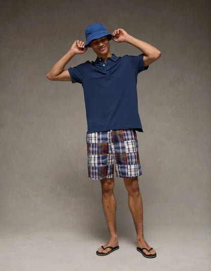 AE Standard Fit Lived-In Pique Polo Shirt
