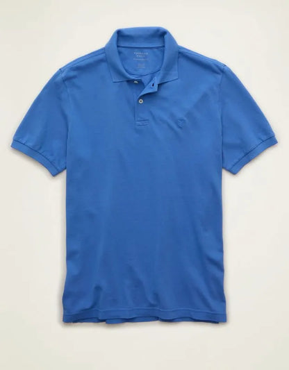 AE Standard Fit Lived-In Pique Polo Shirt