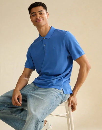 AE Standard Fit Lived-In Pique Polo Shirt