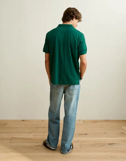 AE Standard Fit Lived-In Pique Polo Shirt