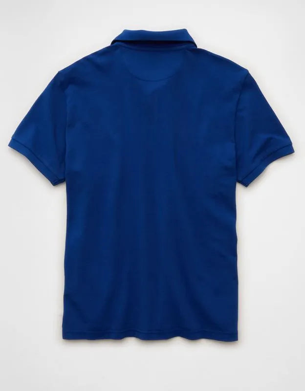 AE Standard Fit Lived-In Pique Polo Shirt