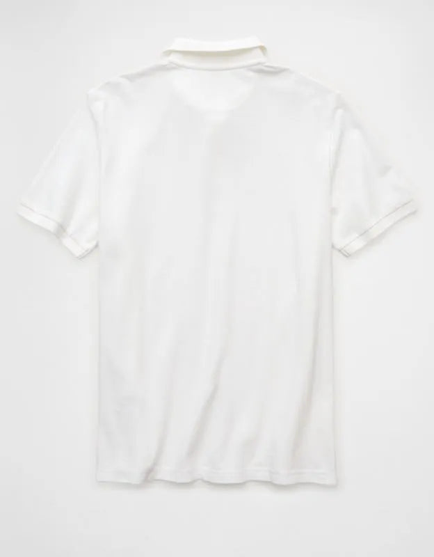 AE Standard Fit Lived-In Pique Polo Shirt