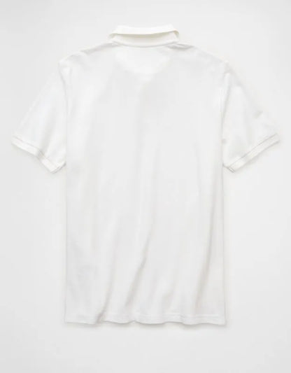 AE Standard Fit Lived-In Pique Polo Shirt