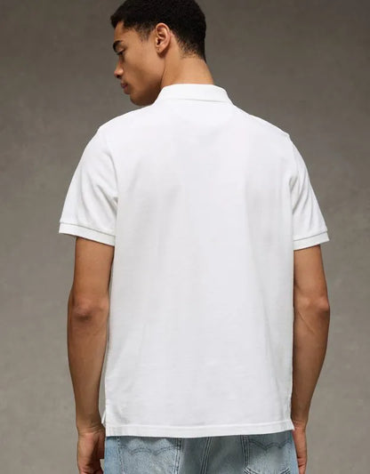 AE Standard Fit Lived-In Pique Polo Shirt