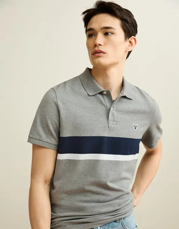 AE Slim Fit Logo Pique Polo Shirt
