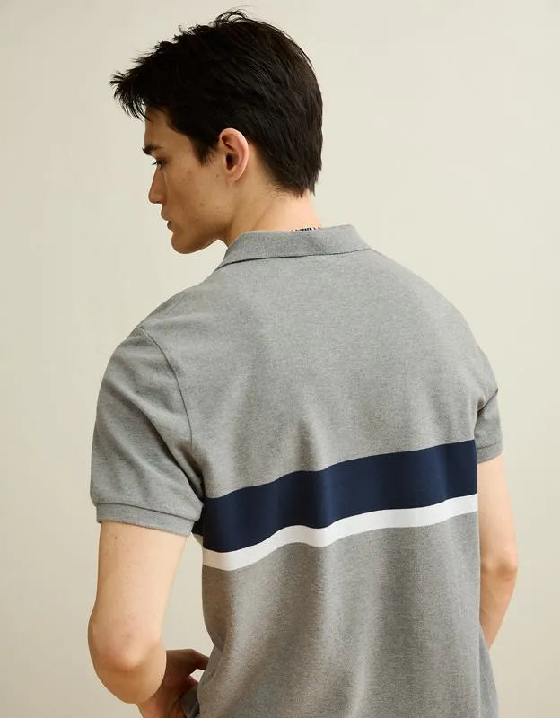 AE Slim Fit Logo Pique Polo Shirt