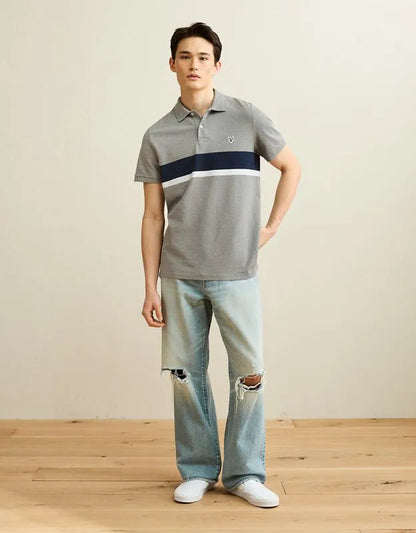 AE Slim Fit Logo Pique Polo Shirt