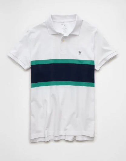 AE Slim Fit Logo Pique Polo Shirt